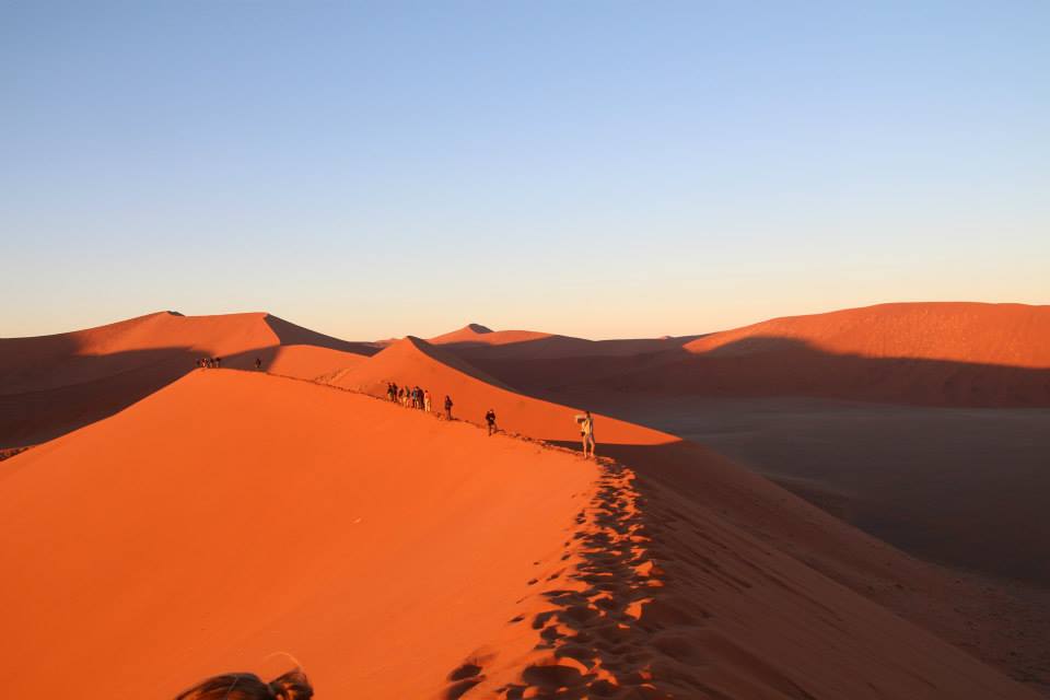Climb Dune 45 – Namibian Desert. The Red Beast.