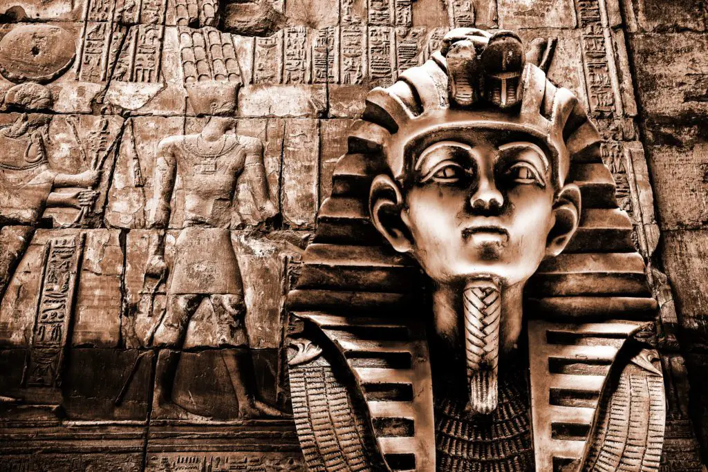 Egyptian mummy with hieroglyphic - Egypt 2 week itinerary 