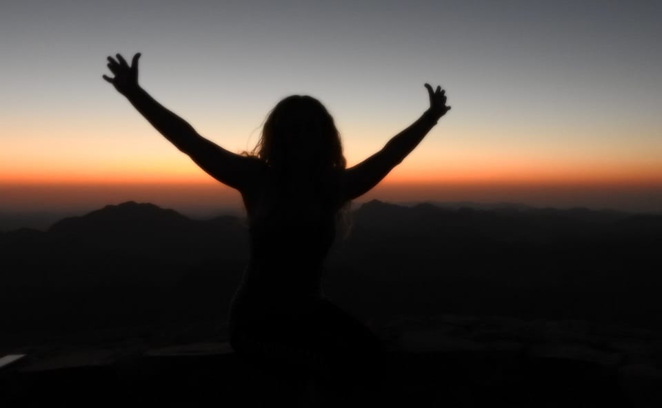 sunrise on top of Sinai Mountain