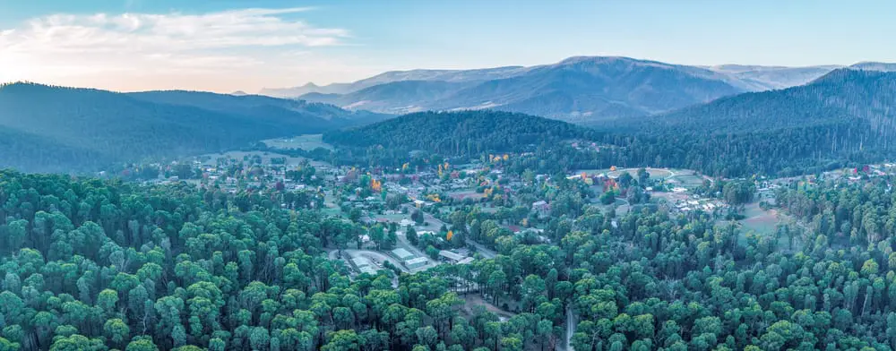 view overlooking the ranges and marys