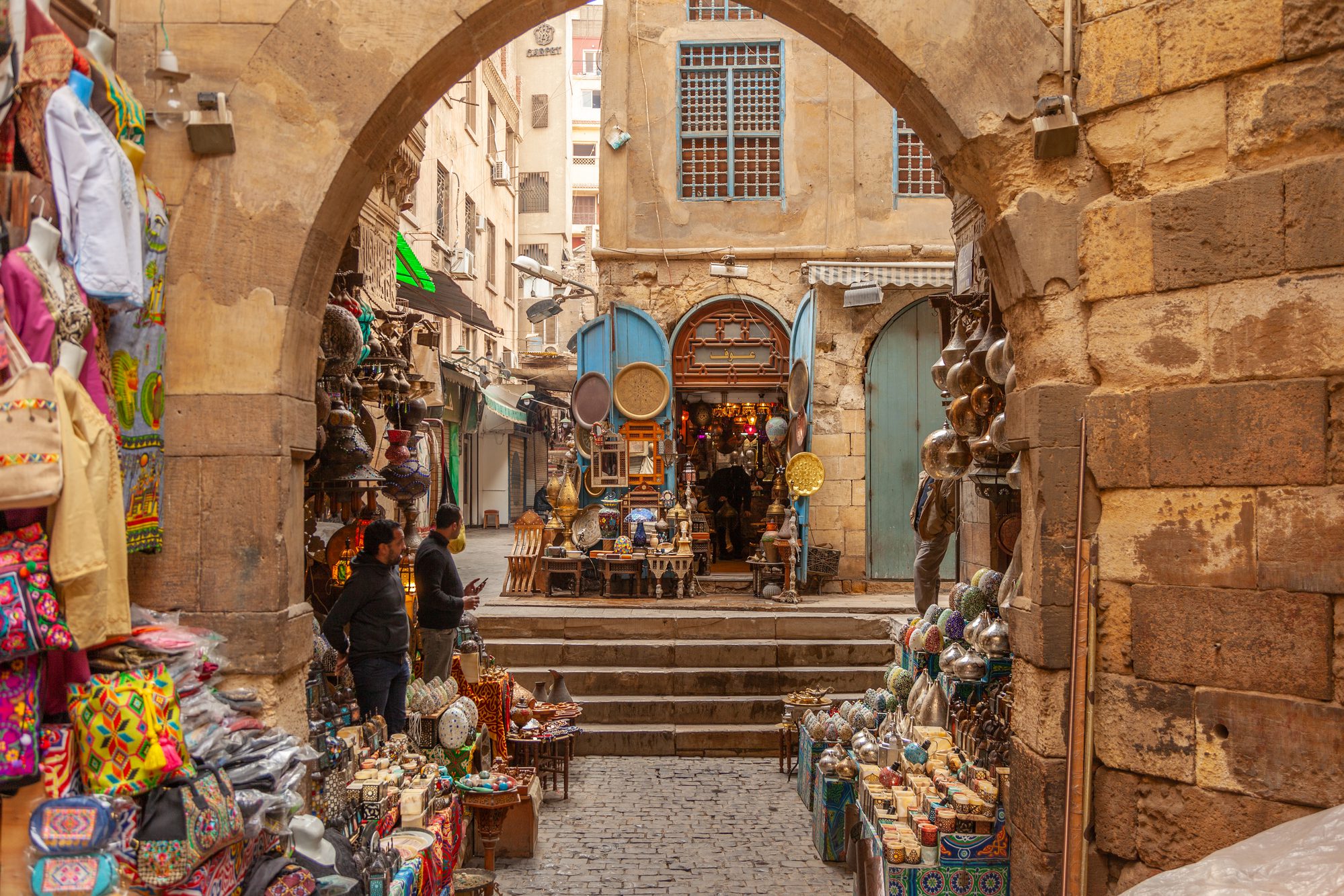 Lamp or Lantern Shop in the Khan El Khalili market in Islamic Ca