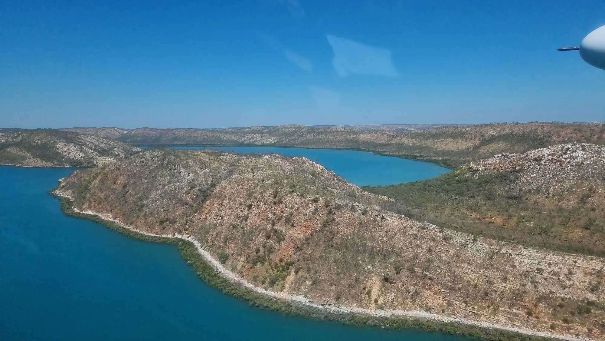Broome horizontal Falls Day trip - view of islands from in he plane. 