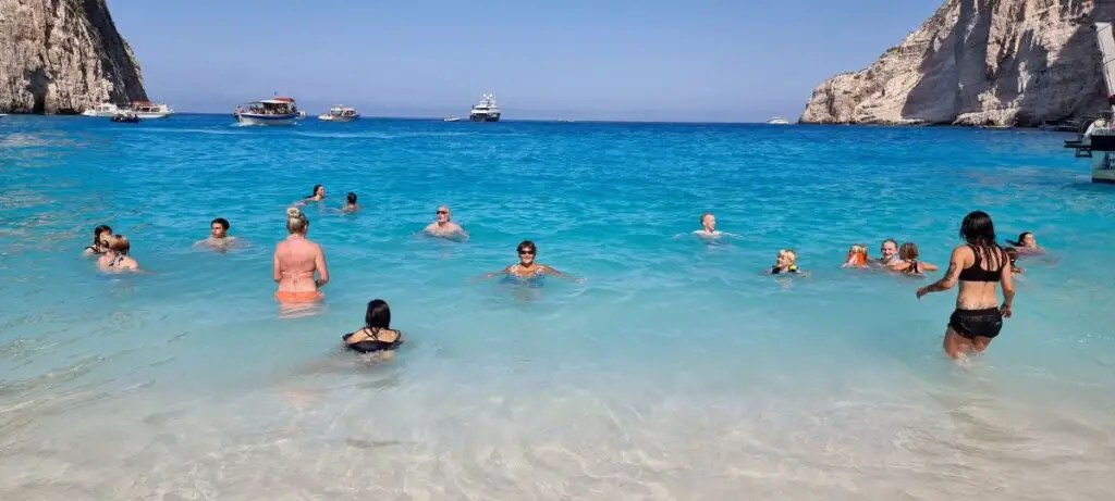 the bluest of water at Shipwreck Beach 